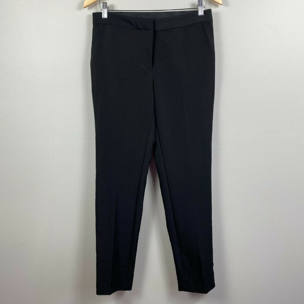 Vince Camuto Dress Pants 4 Black Tapered Leg Stretch Waist Career Women